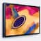 Designart - Listen to the Colorful Music - Music Canvas Art Print in Black Frame